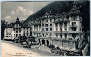 c1900 Interlaken, Switzerland Hotel Royal St Georges Postcard by R. Gabler A76