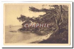The islands of & # 39Hyeres Old Postcard Porquerolles Beach d & # 39argent