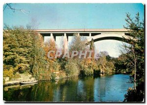 Modern Postcard Champigny S Nogent Marne Nogent The viaduct on the Marne