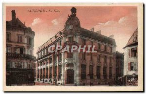 Old Postcard Auxerre Post