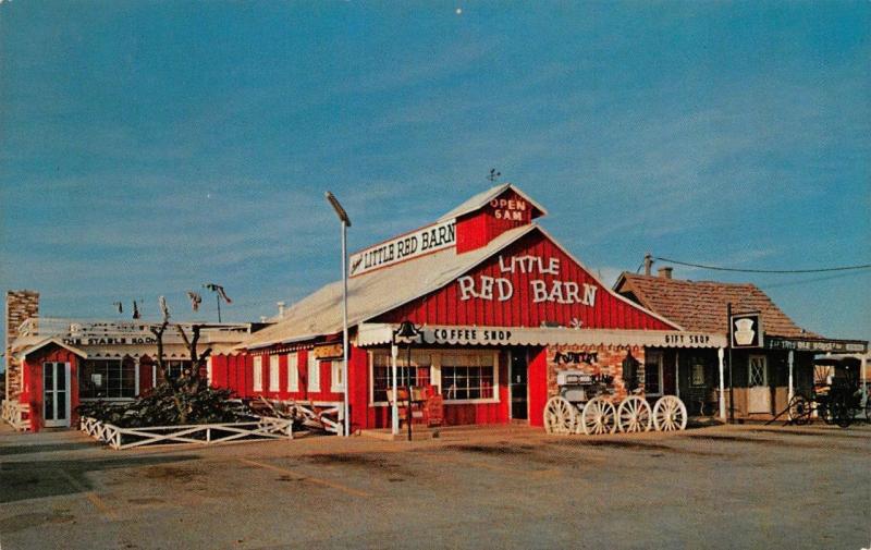 ABILENE, TX Texas  CASEY'S LITTLE RED BARN Coffee & Gift Shop ROADSIDE Postcard