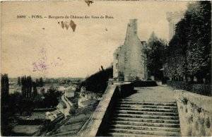 CPA PONS - Remaprts du Chateau des Sires de PONS (104412)