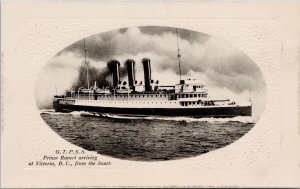 SS 'Prince Rupert' Steamship Ship Victoria BC Unused PNC Glosso Postcard H52