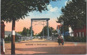 Netherlands Bussum Brediusbrug Vintage Postcard 04.09