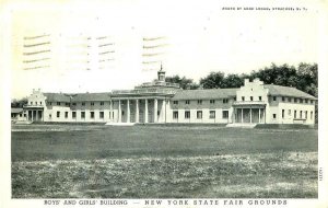 SYRACUSE NY BOYS & GIRLS BUILDING STATE FAIR GROUNDS VINTAGE PHOTO POSTCARD