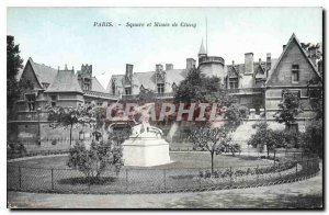 Postcard Old Paris Square and Musee de Cluny