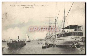 This Sete Old Postcard The Gabes (school of foams) The boat pump