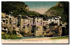 Pont en Royans - The Hanging Houses Old Postcard
