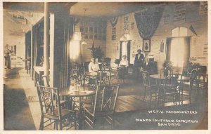 RPPC WCTU HEADQUARTERS Panama CA Expo San Diego Temperance 1915 Vintage Postcard