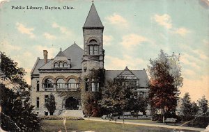 Public Library Dayton OH USA Postcard