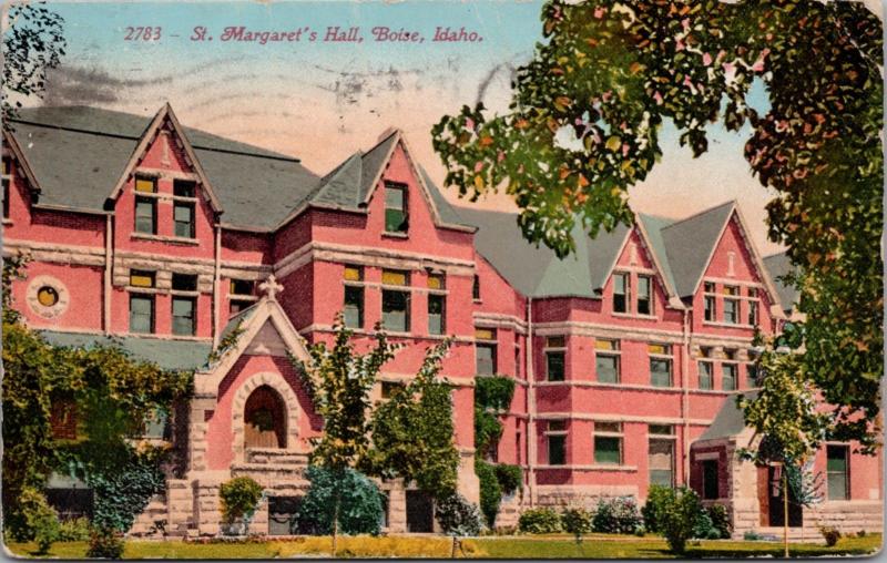 St. Margaret's Hall Boise Idaho ID c1911 Postcard D60 *As Is