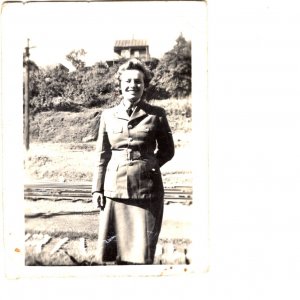 Military, Photograph of Woman in Uniform