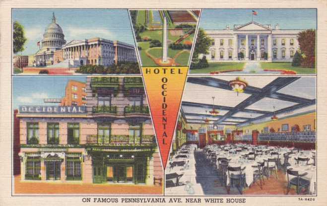 Hotel Occidental, Washington, DC - pm 1947 - Linen