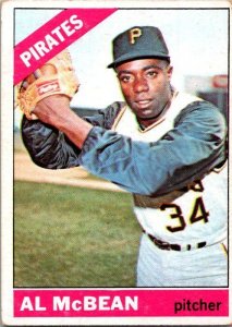 1966 Topps Baseball Card Al McBean Pittsburgh Pirates sk2025