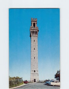 Postcard Pilgrim Memorial Monument, Provincetown, Massachusetts, USA