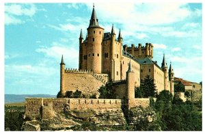 Pan Am Pan American Airways Travel Postcard Series Alcazar Castle Segovia Spain