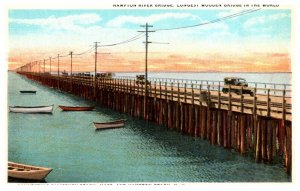 New Hampshire  Hampton River Bridge , longest wooden bridge in the world