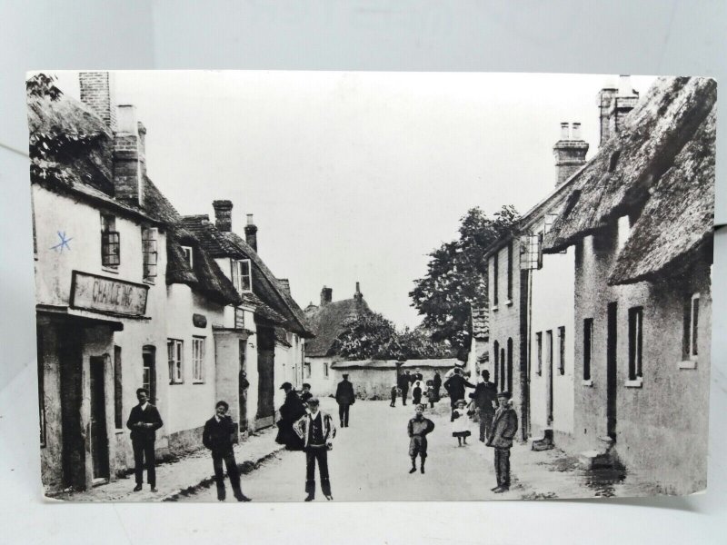 Haddenham High Street Buckinghamshire Circa 1910 Repro Postcard Posted 1979