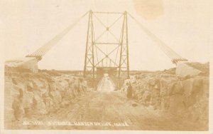 RPPC Entrance HANSEN BRIDGE Twin Falls, Idaho Snake River 1922 Vintage Postcard