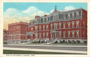 Dubuque Iowa Mary of the Angels Exterior View Antique Postcard J77408