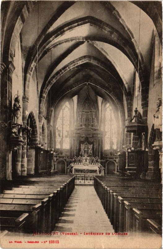 CPA MIRECOURT Interieur de l'Église (401029)