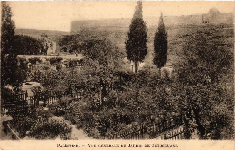 CPA Palestine Vue Generale du Jardin de Gethsemani ISRAEL JERUSALEM (752219)