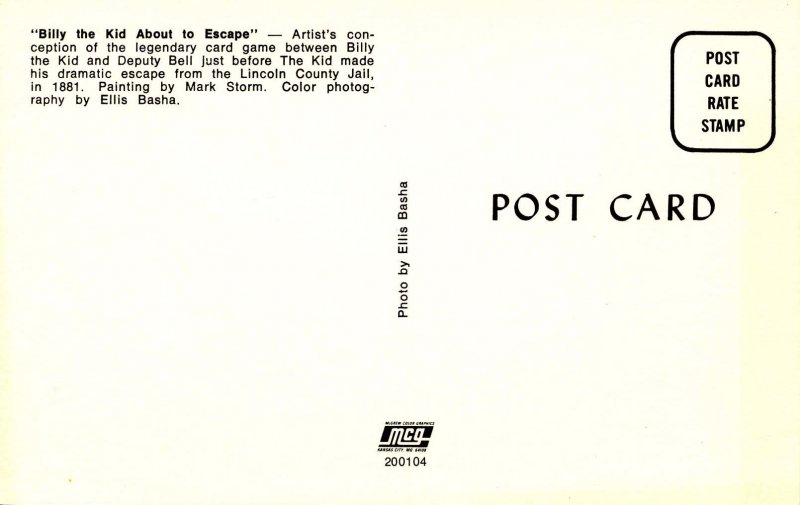 Billy the Kid about to escape