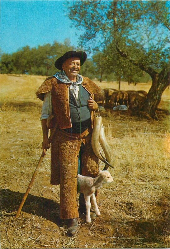 Postcard Ethnic rural costumes folklore Portugal Alentejo