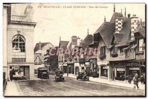 Postcard Old Street Deauville Casino