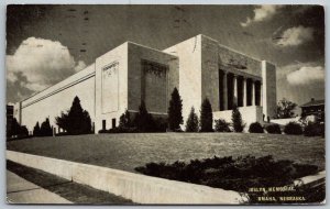 Omaha Nebraska 1950 Postcard Joslyn Memorial