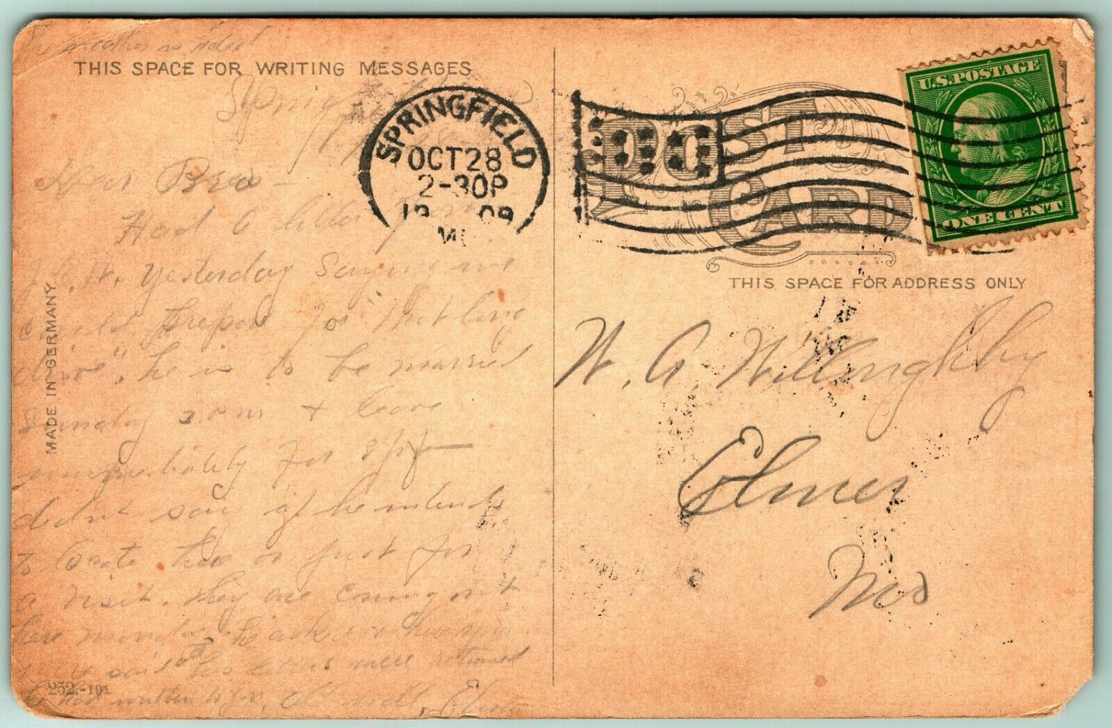 Doling Park Lake Springfield Missouri MO 1909 DB Postcard H2 | United ...