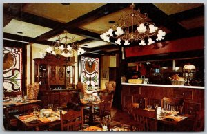 Chicago Illinois 1970s Postcard Mrs. O'Leary's Restaurant Hyatt Regency Hotel