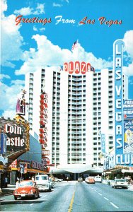 Largest Casino in  World , Plaza Hotel Casino,  early Las Vegas, Nevada Postcard