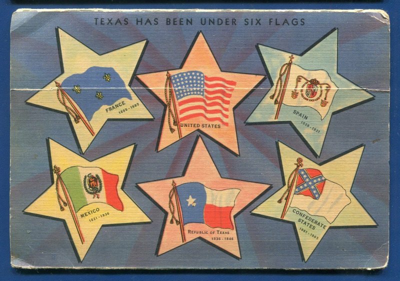 Buenos Dias from Border Trails Texas Rio Grande Valley postcard folder