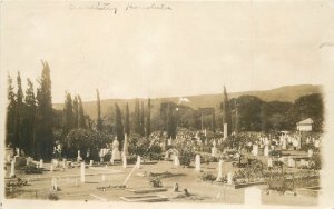 Postcard RPPC 1908 Hawaii Honolulu Cemetery 23-11375