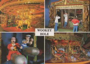 Popeye Test Your Strength Crazy Mirrors Wookey Hole Postcard