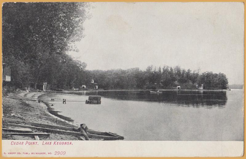 Stoughton, WIS., Cedar Point, Lake Kegonsa - 1910