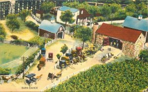 Hamburg Pennsylvania Amusement 1940s Miniature Gieringer Postcard 21-6268