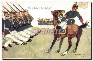 Postcard Old Army Noch hoher die Beine