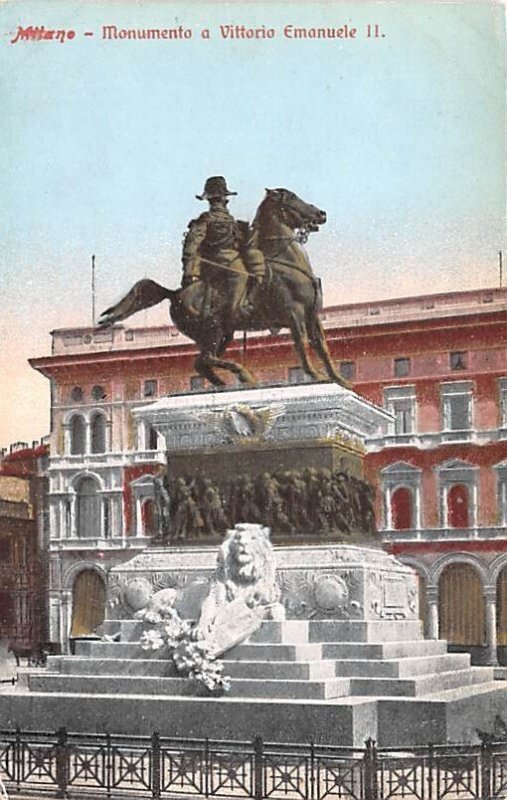 Milano Monumento a Vittoria Emanuele Italy Unused 