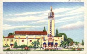 Florida Bldg. New York Worlds Fair 1939 Exhibition Unused 