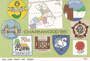 Leicester Scout Badges Charnwood 85 Scouting Postcard