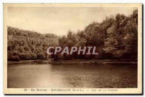 Old Postcard Rousillon En Morvan S and L Lake Canche