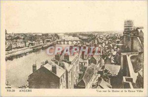 Old Postcard View Angers Maine and Lower Town