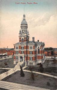 Austin Minnesota Court House Street View Antique Postcard K64155