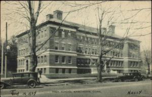 Manchester CT High School Postcard