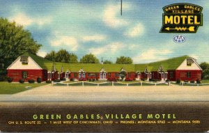 Ohio Cincinnati The Green Gables Village Motel Curteich