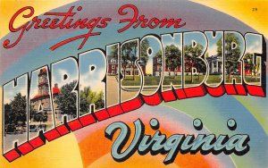 Harrisonburg, Virginia, Greetings From Harrisonburg, Large Letters, AA371-11