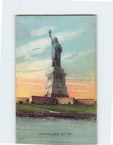 Postcard Statue Of Liberty, New York City, New York