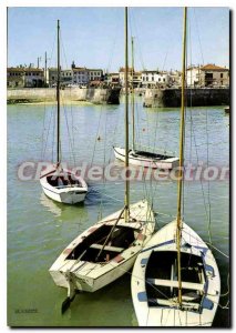 Postcard Modern Ile De Re The Port And The City Of La Flotte En Re